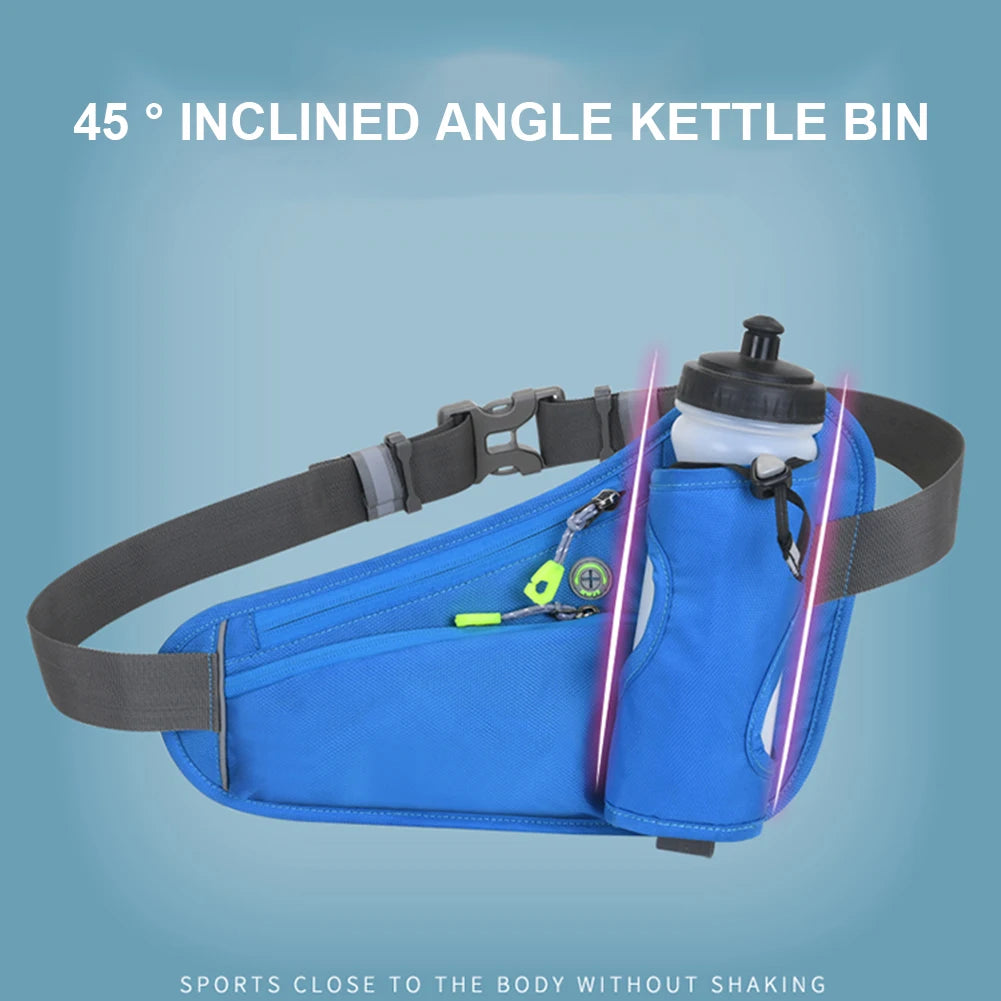 Running Waist Bags Water Bottle Holder Hydration Belt Bag Cell Phone Jogging Cycling Bag For Men Women Sports Fanny Pack Gym Run