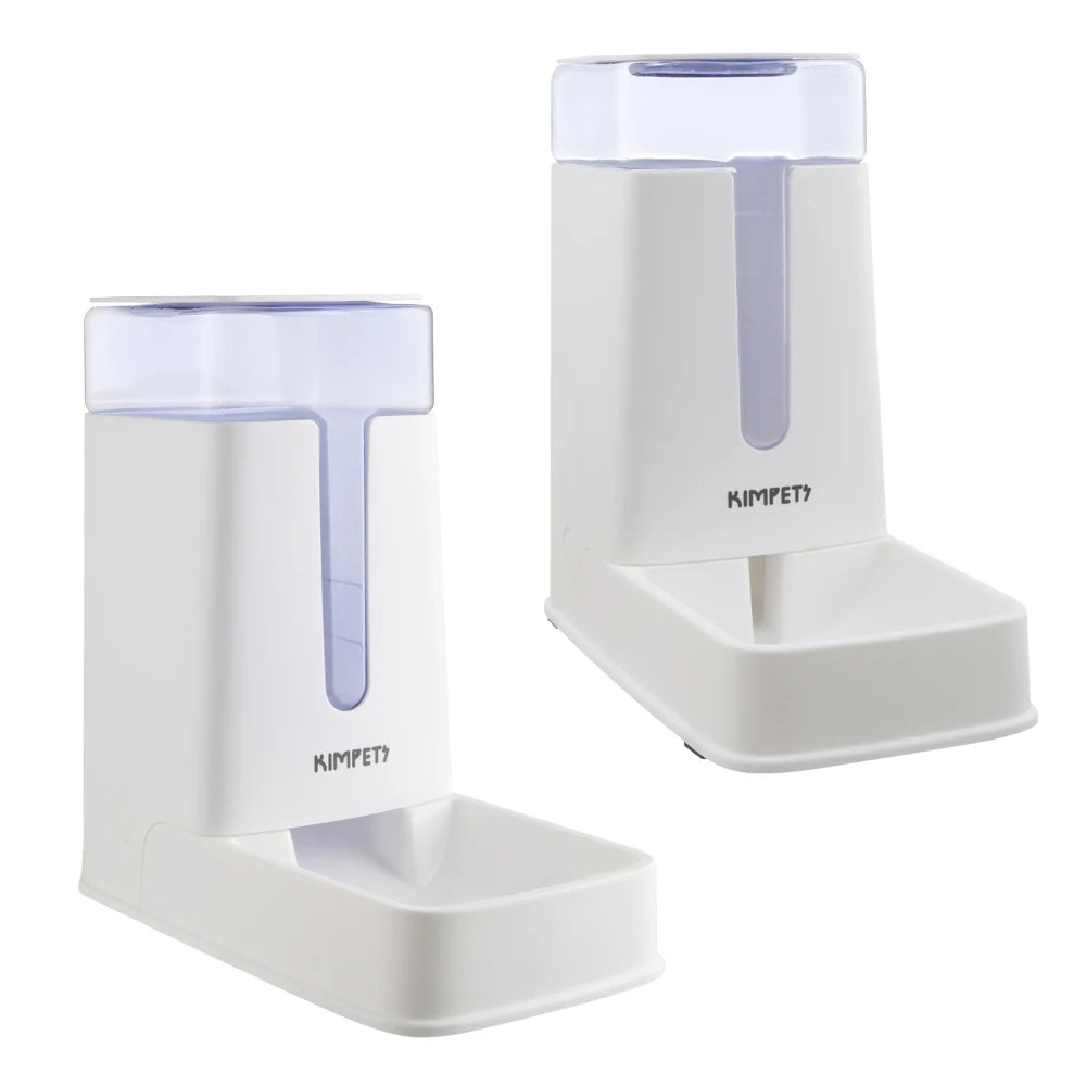 Voltsify 2-in-1 Automatic Pet Feeder & Water Dispenser Set, Non-Slip Base, Detachable for Easy Cleaning, Durable PP Plastic