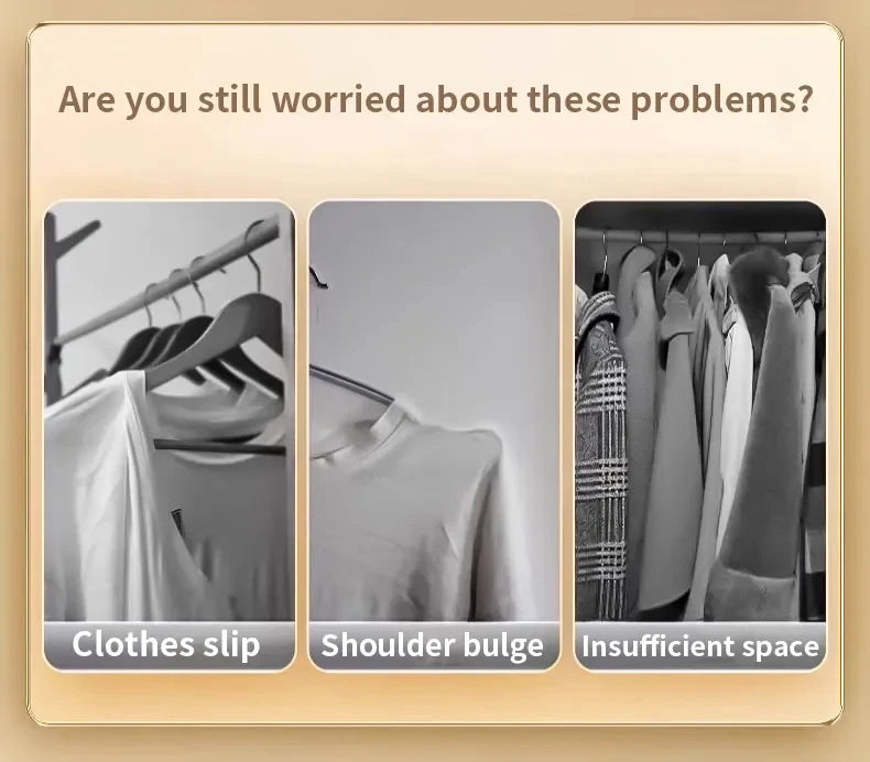 10Pcs Flocked Hanger Home Non-slip Velvet Hangers Elegant Coat Clothes Hanger Strong Durable Racks Hanger