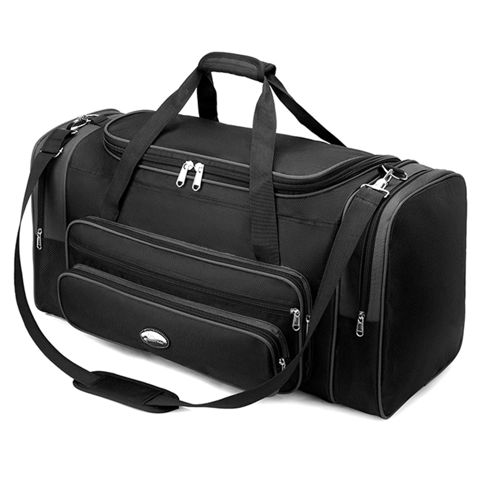 Travel Duffle Bag for Men Women with Shoe Compartment Weekender Bag Adjustable Strap Gym Bag Tote Bag for Sports Bussiness Trip