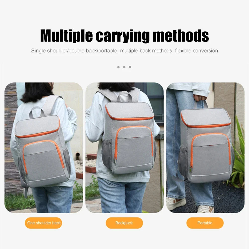 30L Extra Large Thermal Food Bag Cooler Bag Refrigerator Box Fresh Keeping Food Delivery Backpack Insulated Cooler Backpack
