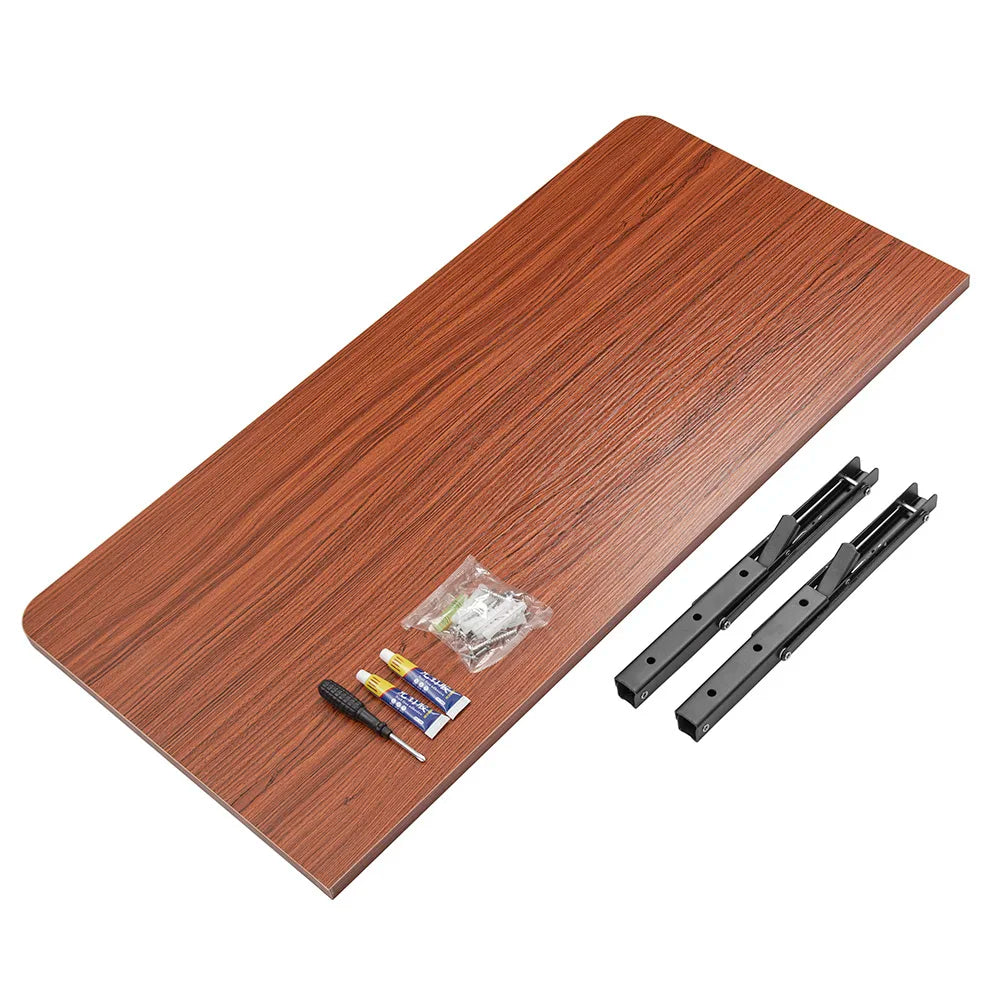 Wall Folding Table Drop-Leaf Folding Floating Hanging Computer Desk White UK