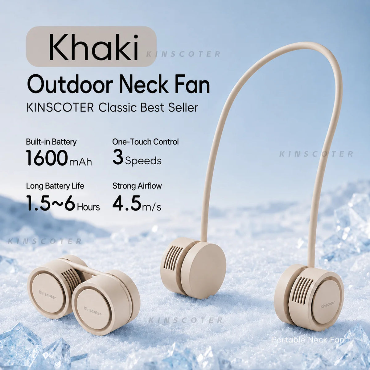 New Hanging Neck Fan Portable Cooling Fan Air Cooler USB Leafless Bladeless Neckband Mini Rechargeable Electric Fans