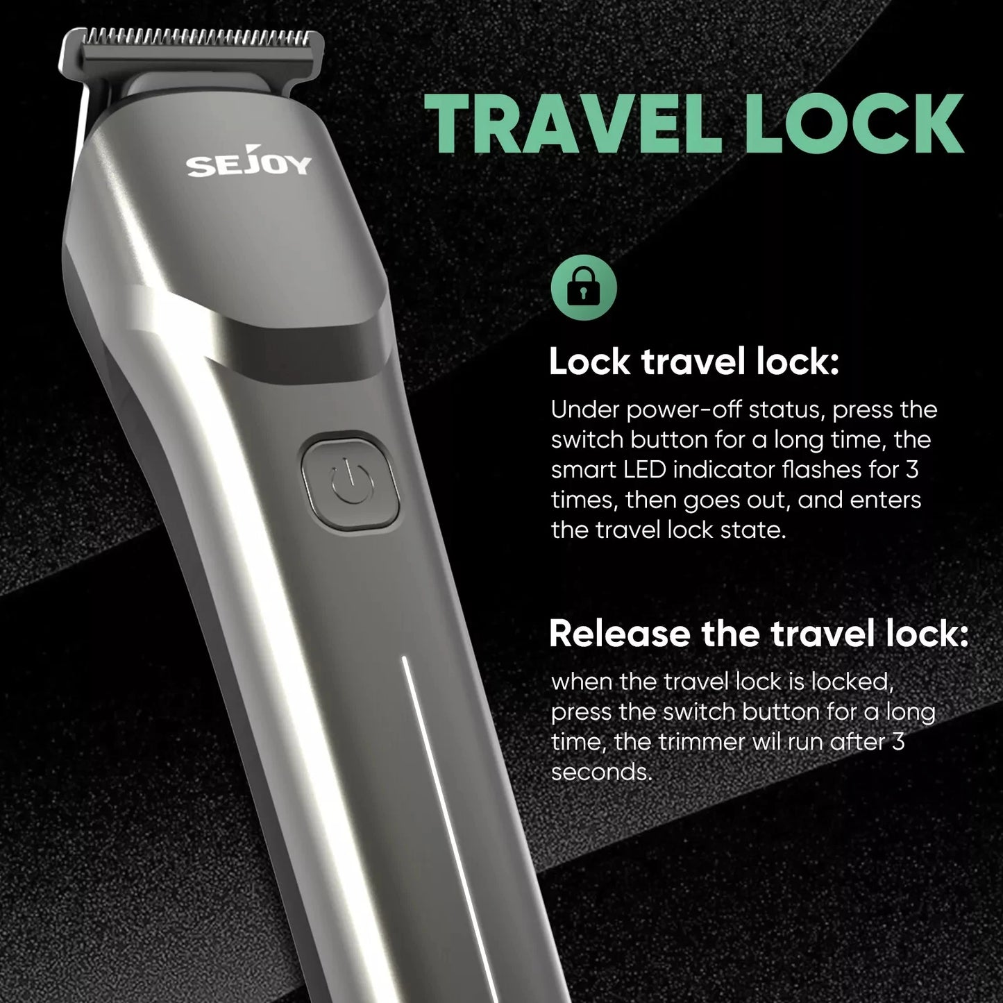 Sejoy Hair Cut Machine For Men Professional Hair Clippers Electric Shaver Beard Trimmers Machine Cordless