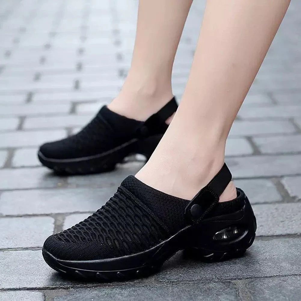 Mesh Orthopedic Clogs Arch Support Walking Shoes Breathable Outdoor Slippers for Women
