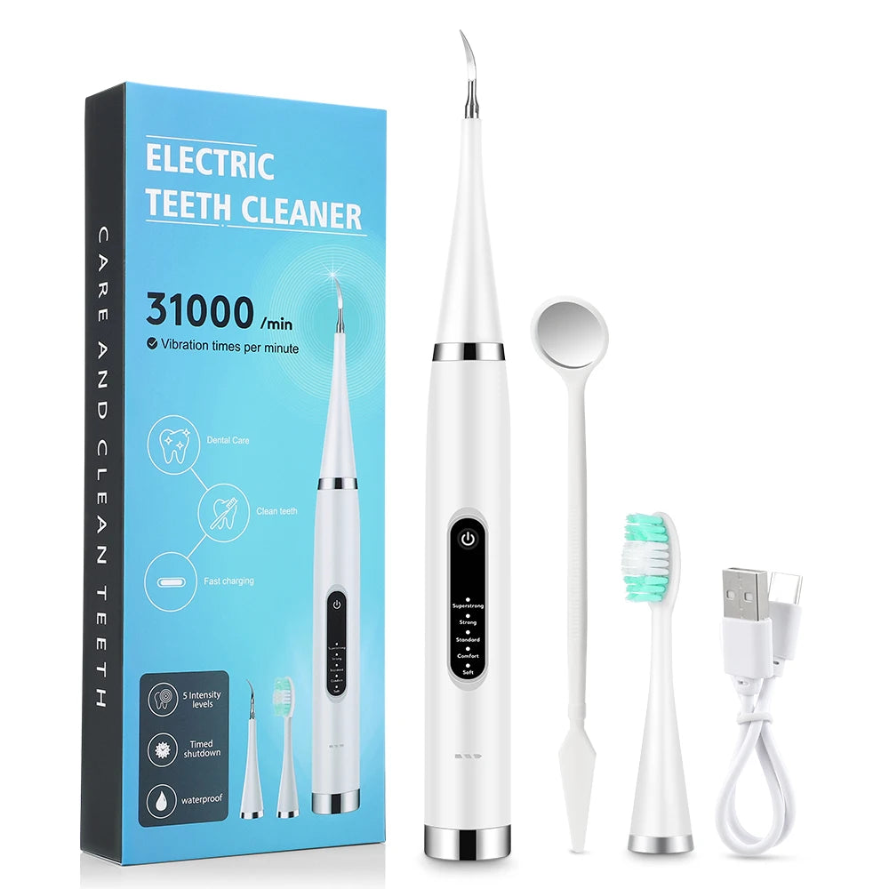 Electric Teeth Whitening Dental Calculus Scaler Plaque Coffee Stain Tartar Removal High Frequency Sonic Toothbrush Teeth Cleaner