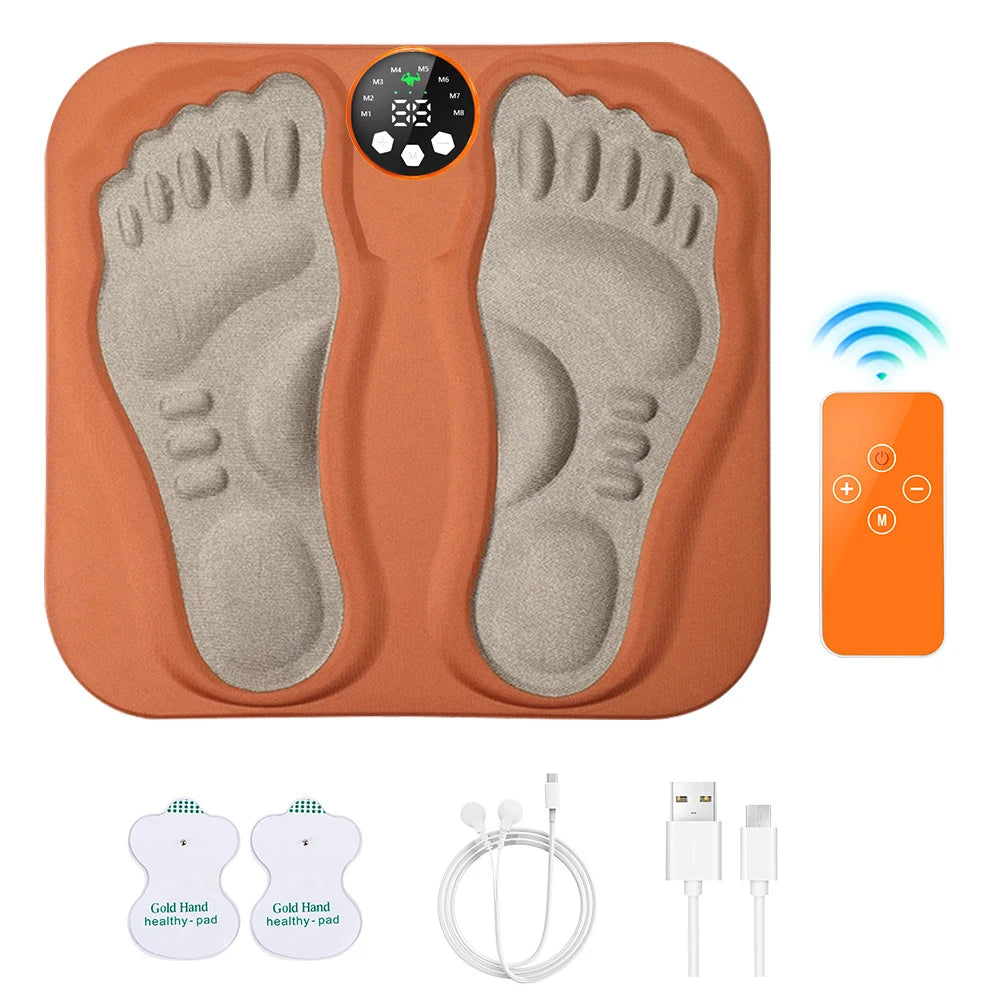 Smart Foot Massager Pad Muscle Relax Feet Acupoints Massage Electric Muscle Stimulation Improve Blood Circulation Health Care
