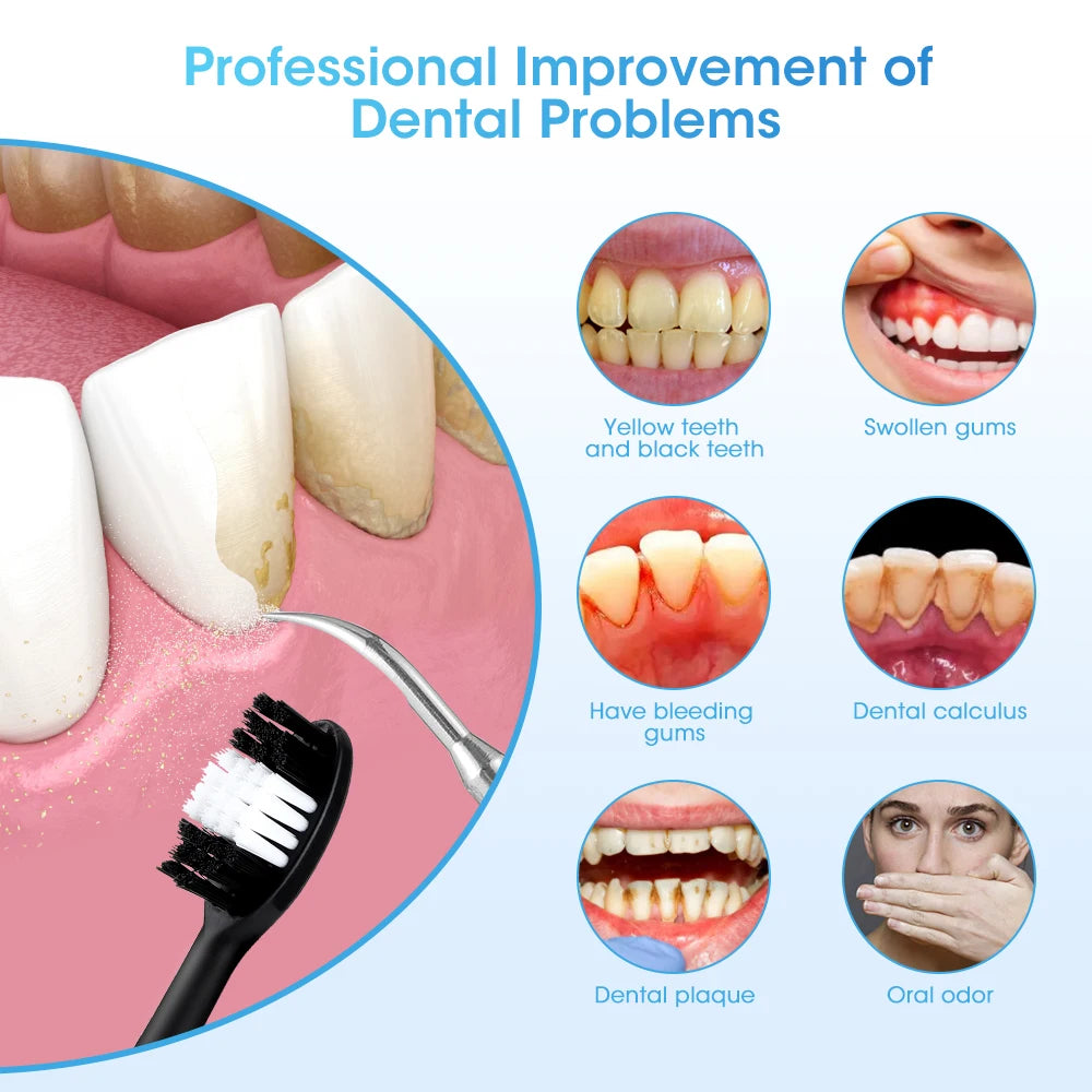 Electric Teeth Whitening Dental Calculus Scaler Plaque Coffee Stain Tartar Removal High Frequency Sonic Toothbrush Teeth Cleaner