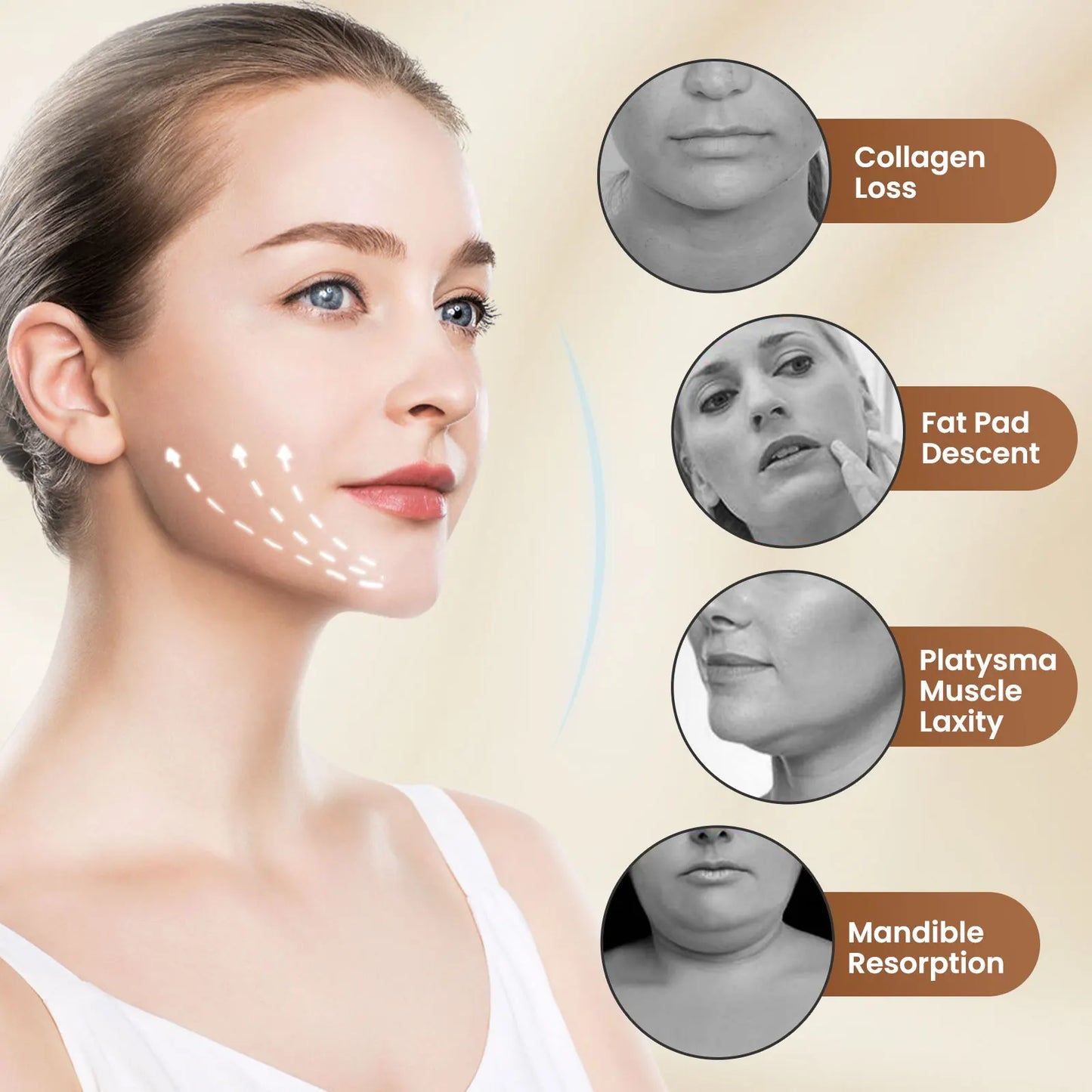 EMS Face Lifting Massager Anti Wrinkle Facial Massager V-Face Lift Device Face Slimming Remover Double Chin LED Photon Therapy