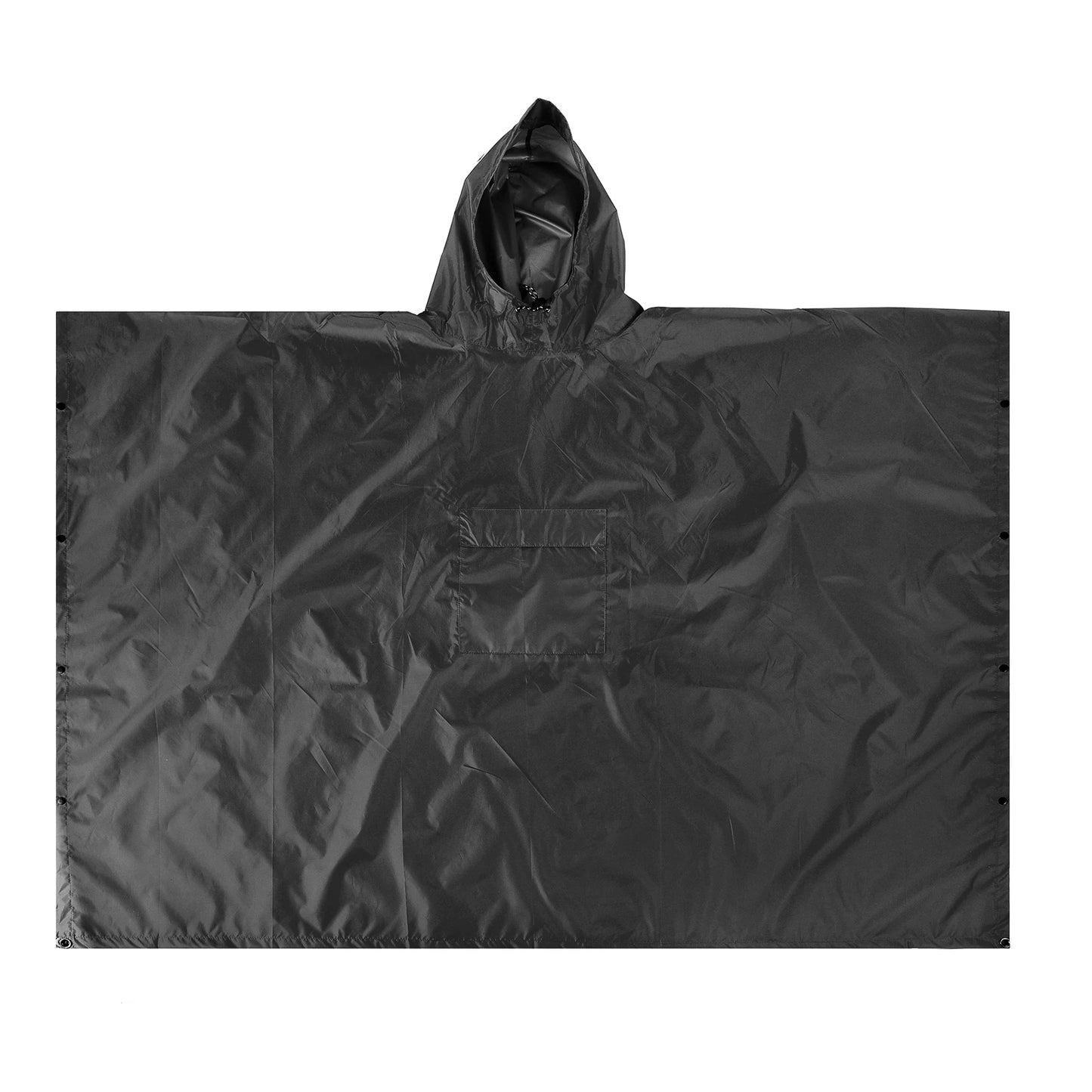 Hooded Lightweight Rain Poncho with Pocket | Waterproof Rain Gear & Sun Shelter for Camping, Hiking & Travel