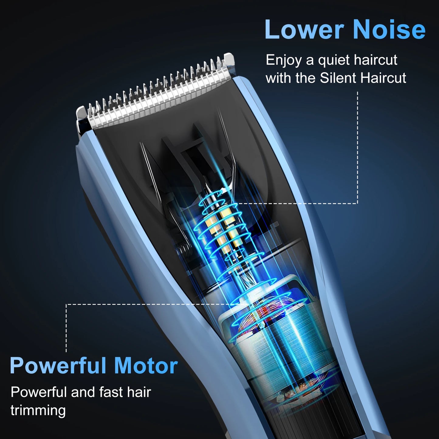 Sejoy Electric Hair Clipper For Men, 20 Gears Adjustable Hair Cut Machine Hair Trimmer Professional Rechargeable Hair Cut Barber