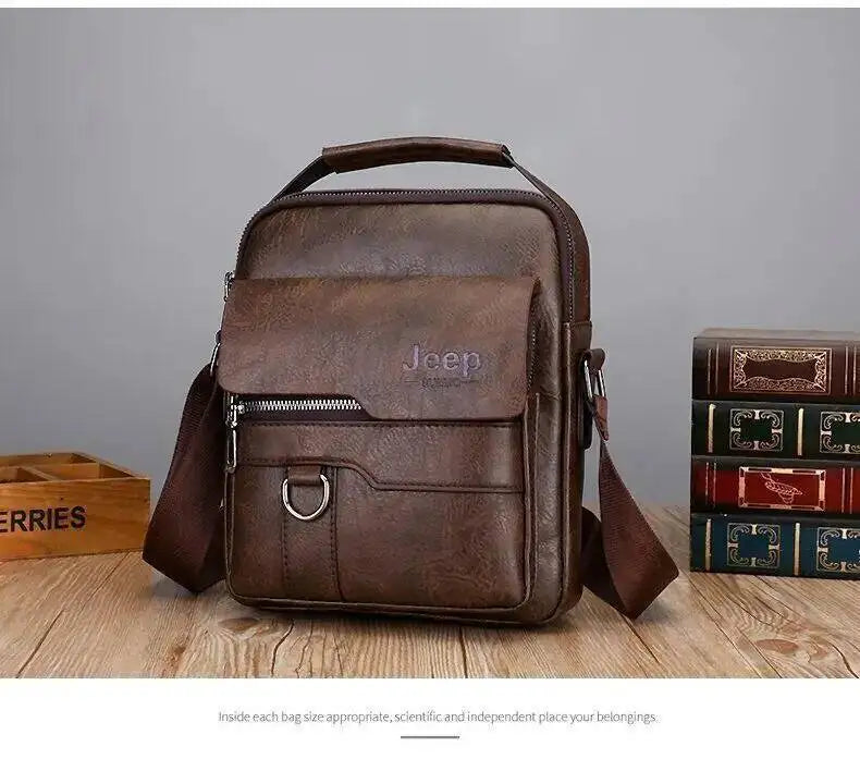 Men's PU Leather Messenger Shoulder Bags Vintage Cross Body Purse Handbag UK