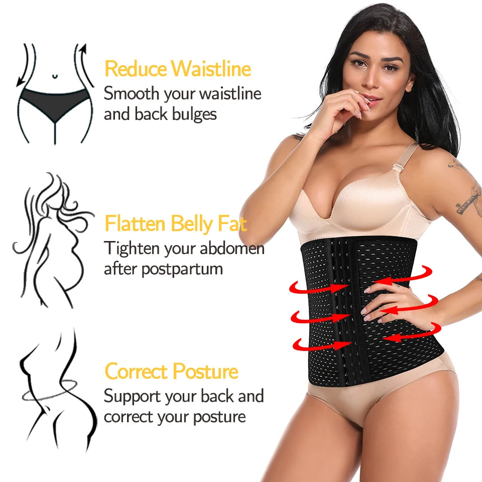Tummy Control Body Shaper Corrective Modeling Strap Fitness Sports Safety Trainer Girdle Waist Support Belt for Women Postpartum