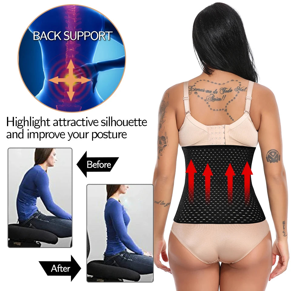 Tummy Control Body Shaper Corrective Modeling Strap Fitness Sports Safety Trainer Girdle Waist Support Belt for Women Postpartum