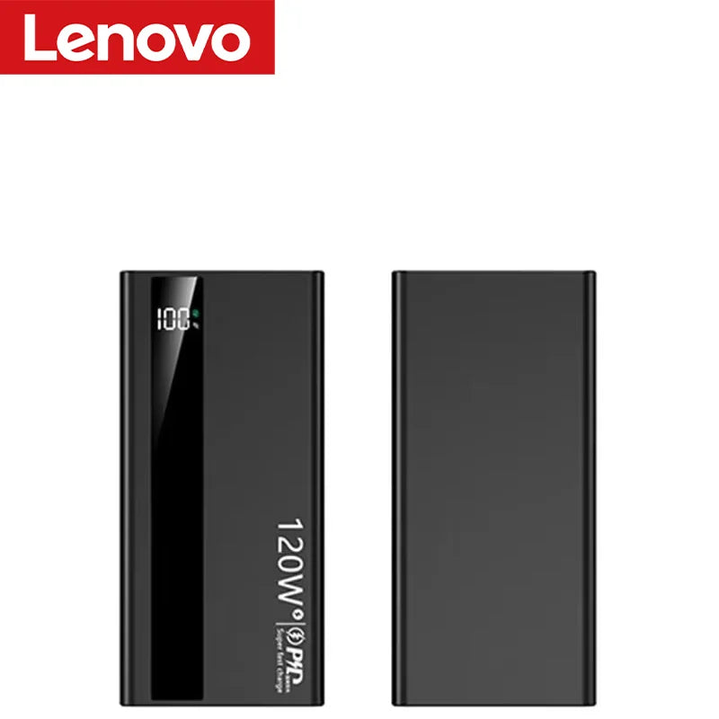 Lenovo 120W 500000mAh Power Bank High Capacity Super Fast Charge Portable External Battery PowerBank For iphone Samsung 2026 New