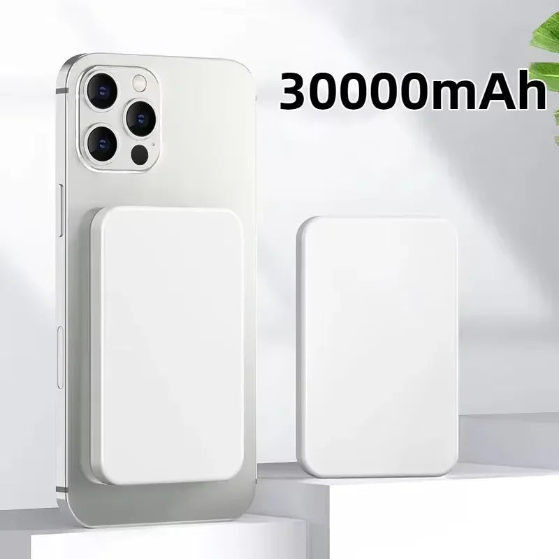 50000mAh Wireless Magnetic Power Bank PD 22.5W Fast Charging Portable External Spare Battery Pack for Magsafe For iPhone Samsung