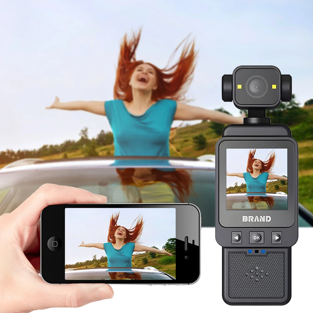 1080P WiFi Sports Wearable Camera Travel Bicycle Driver Recorder Mini Sports Cam for Motorcycle and Vlogging
