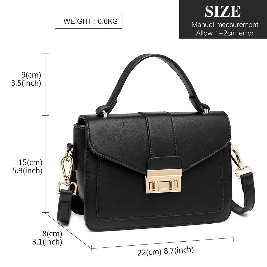 Miss Lulu Crossbody Bag for Women, Small Women's Top-Handle Bags, Suede Handbags for Shopping Traveling