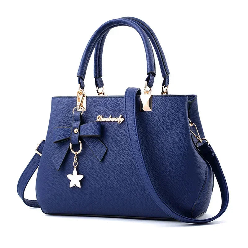 New Elegant Shoulder Bag Fashion Flowers Hand Bags for Women Luxury Designer Female Bags Plum Bowknot Sweet Crossbody Bag