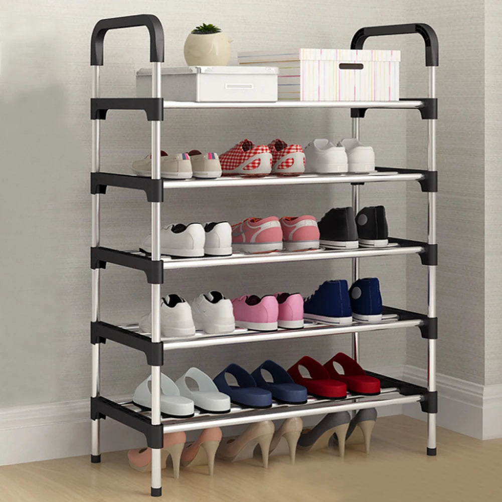 5/6 layer simple shoe rack entrance door storage rack household shoe rack stackable space saving shoe rack