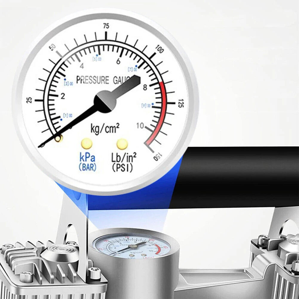 12V Portable Dual Cylinder Air Pump 150PSI Electric Car Tyre Inflator Automotive Inflation Pump Portable Dual Purpose Air Pump