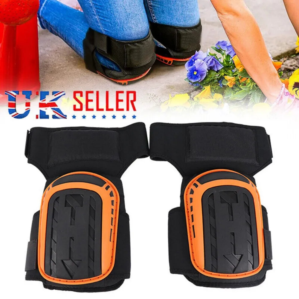 Knee Pads for Work with Heavy Duty Gel Cushion for Construction & Flooring