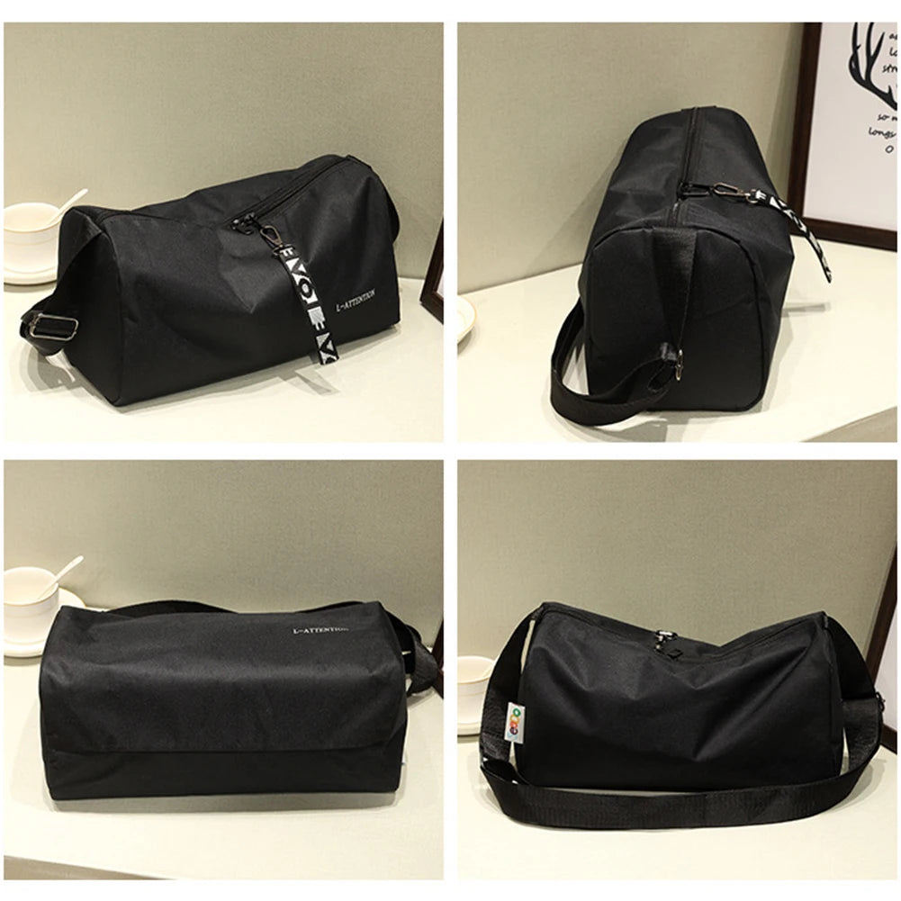 Portable Outdoor Fitness Gym Bags Multifunction Fashion Weekender Bags 600D Nylon Adjustable Strap for Weekend Training