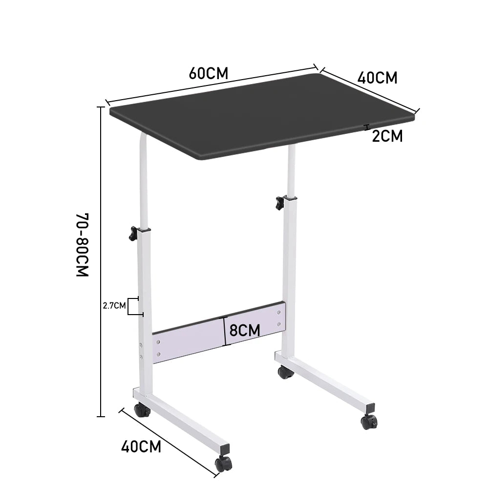 【Breeins】Height Adjustable Computer Standing Desk with Wheels