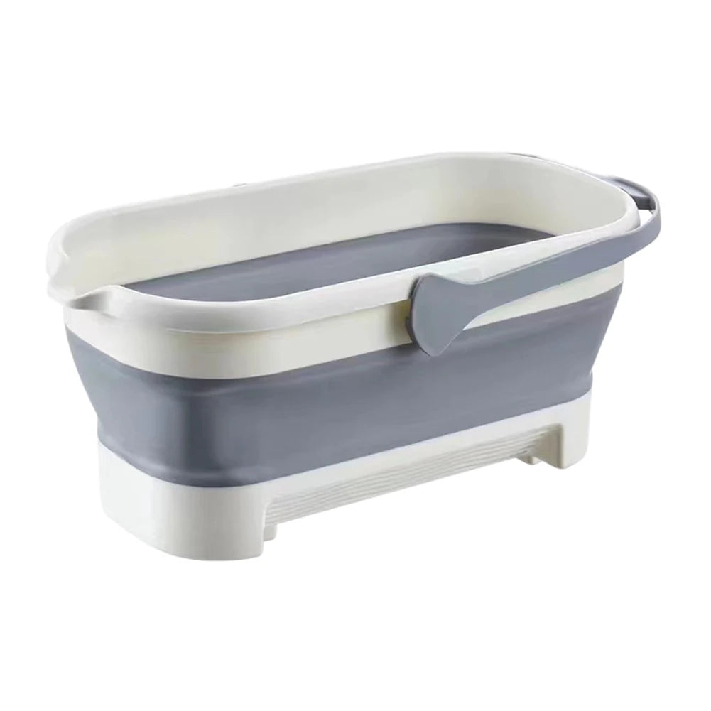 Collapsible Bucket Portable Folding Bucket Car Wash Basin Silicone Washing Bucket Camping Home Foldable Cleaning Mop Bucket