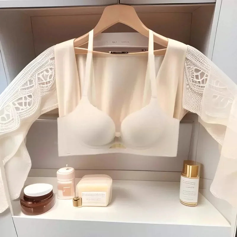 2024 Invisible Push Up Bra for Small Chest 3D Honeycomb Lift Technology No Wire Seamless Bralette (A-B Cup) Skin-Friendly