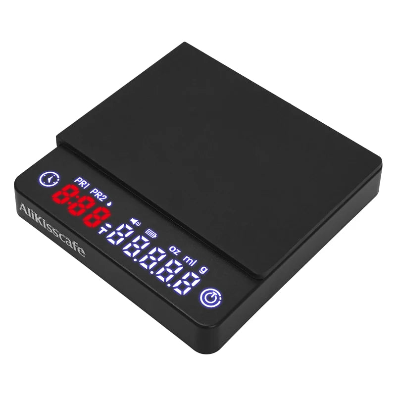 AliKisscafe Espresso Digital Scale With Timer Usb 3kg Electronic Precision Portable Barista Tool Kitchen Home Coffee Accessories