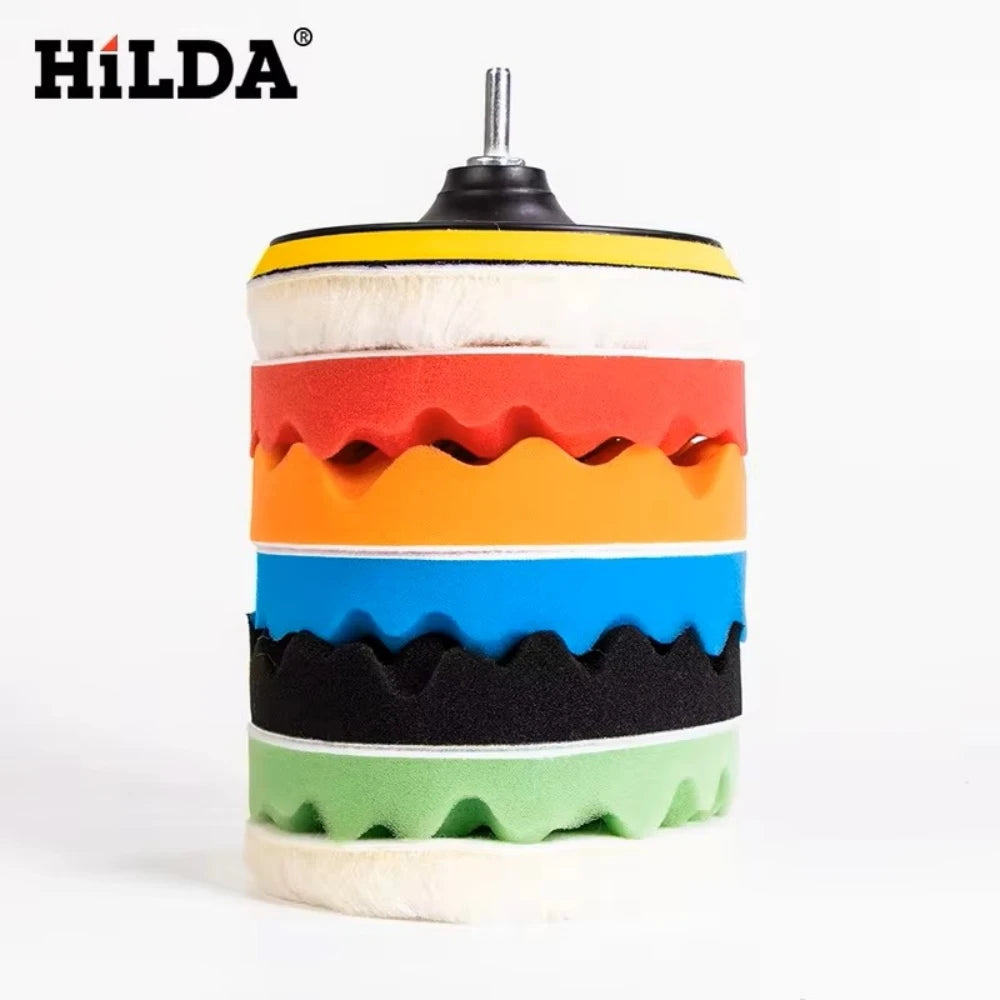 HILDA Electric Car Polisher Car Beauty Waxing Machine Adjustable Speed Sanding Waxing Tools Automotive Polishing Scratch Repair