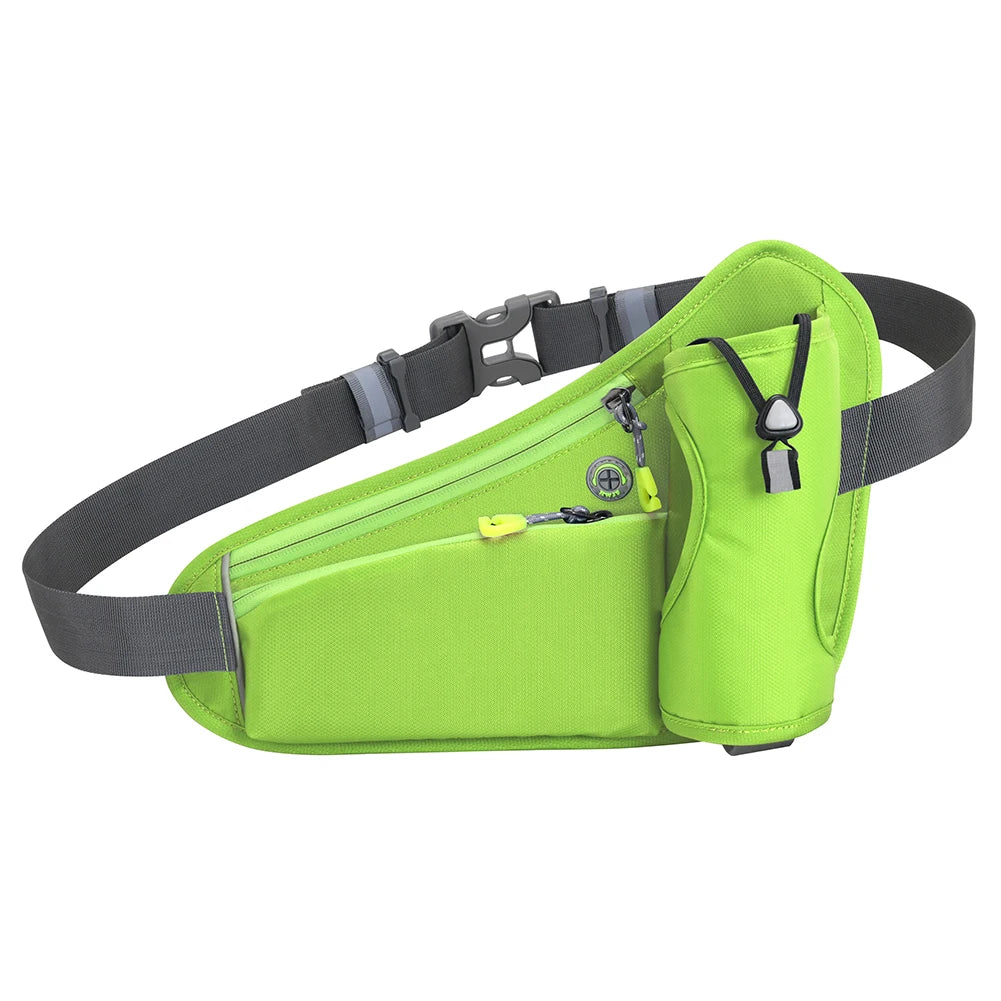 Running Waist Bags Water Bottle Holder Hydration Belt Bag Cell Phone Jogging Cycling Bag For Men Women Sports Fanny Pack Gym Run