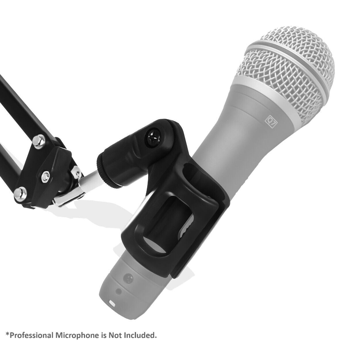 ADJUSTABLE DESKTOP MICROPHONE ARM STAND SUPPORT PRO MUSIC AUDIO EQUIPMENT MOUNT