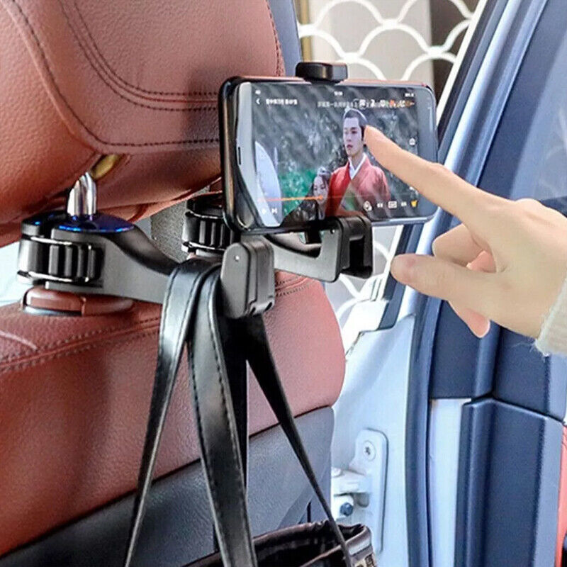 2X Car Seat Back Hooks Bag Storage Headrest Hook Hanger Phone Holder Bracket UK