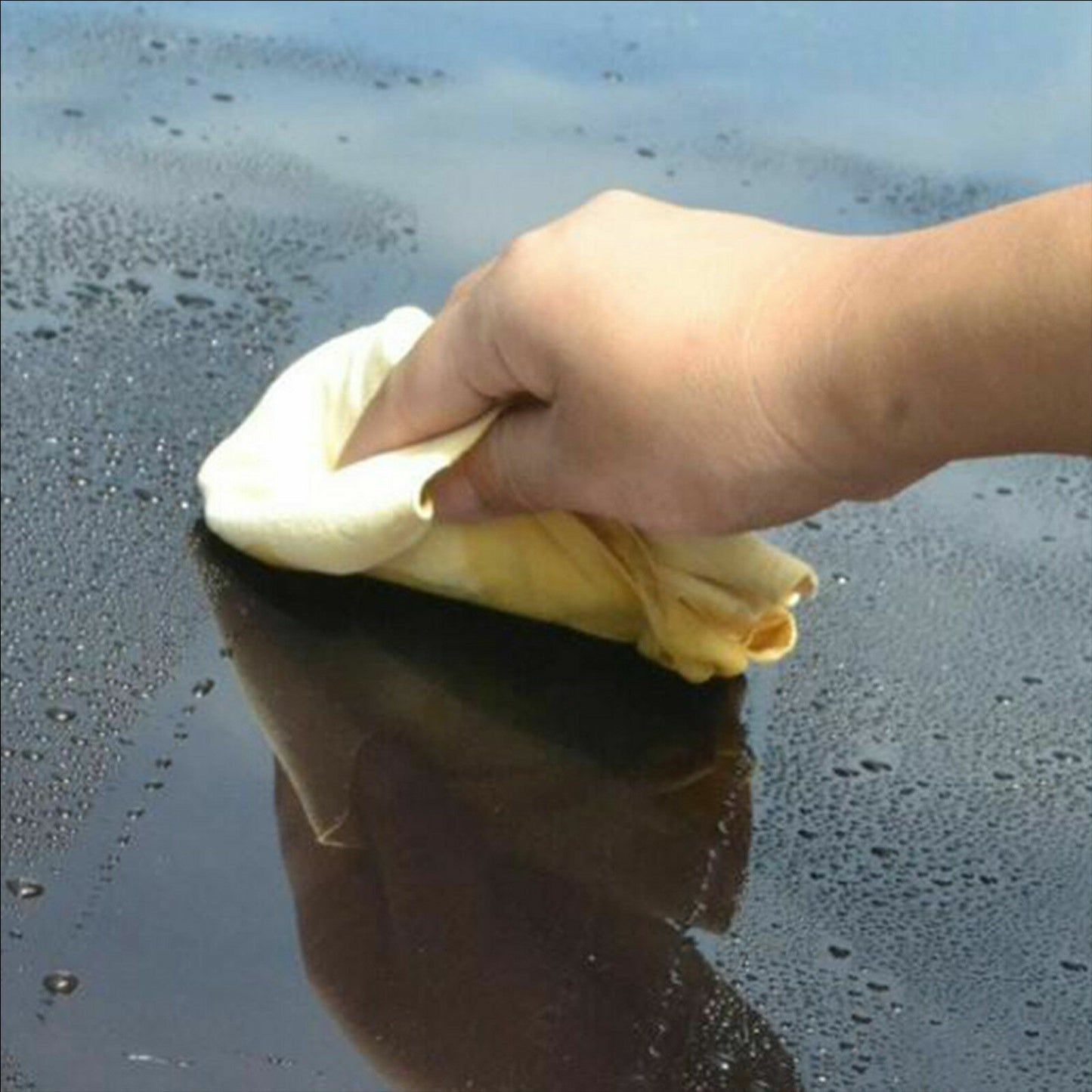 Large Natural Chamois Leather Car Cleaning Cloth Washing Absorbent Drying Towel