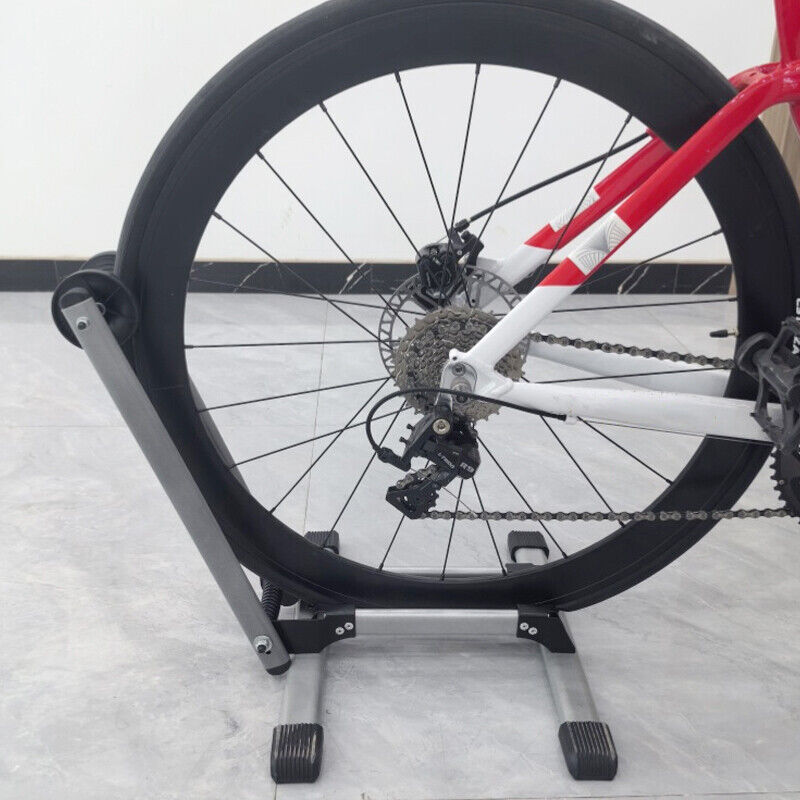 Folding BIKE STAND Portable Bicycle Floor Ground Parking Holder Storage Rack
