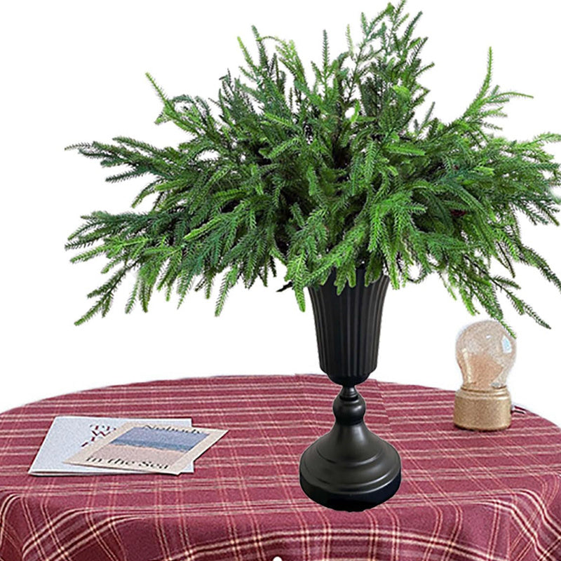 12pc Artificial Norfolk Pine Branches Pine Needle Branch For Christmas Decor