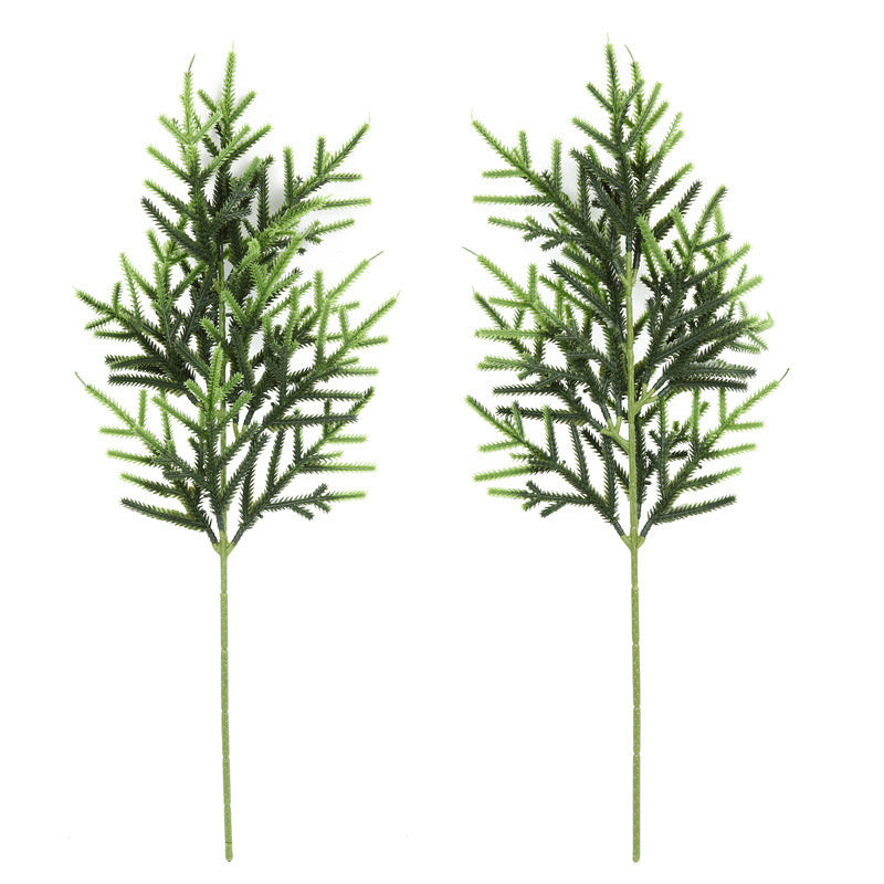 12pc Artificial Norfolk Pine Branches Pine Needle Branch For Christmas Decor