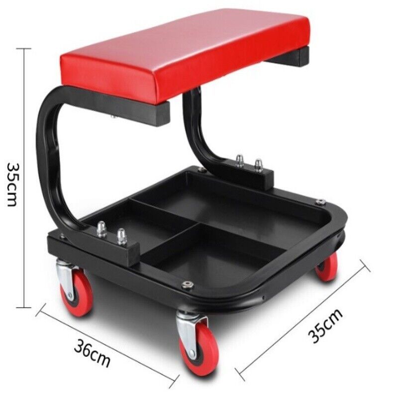 Creeper Garage Workshop Mechanic Trolley Seat Stool Swivel Wheels New UK