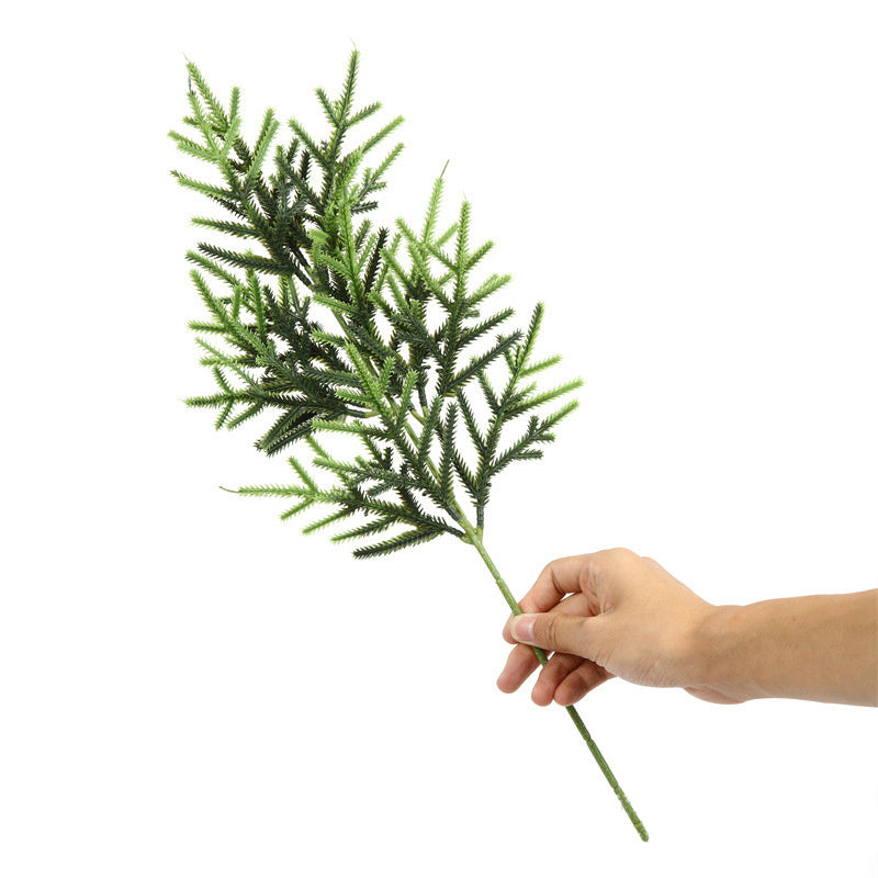 12pc Artificial Norfolk Pine Branches Pine Needle Branch For Christmas Decor