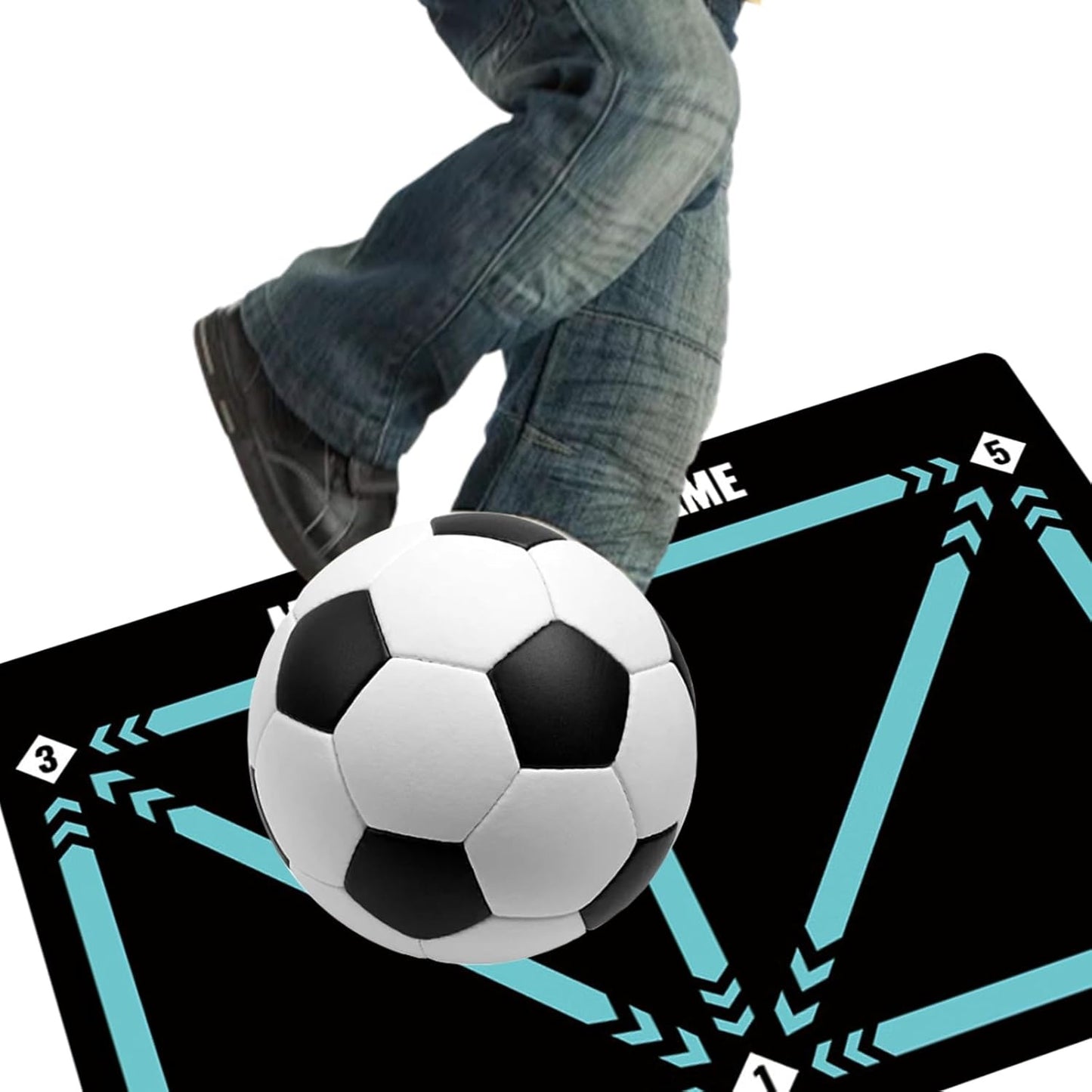 Soccer Football Training Mat Carpet Non Slip For Kids Adults Solo Practice