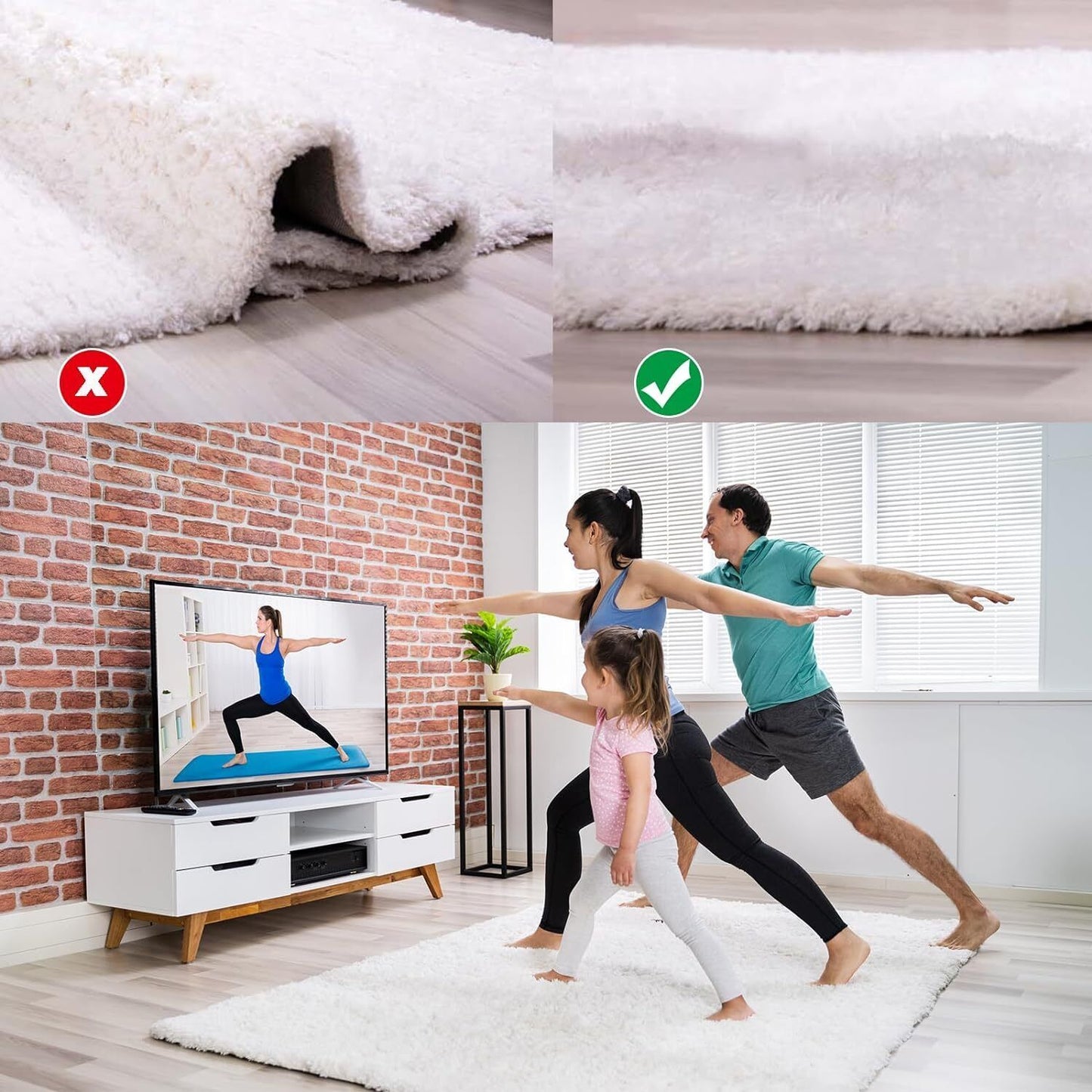 200x200 CM Anti Slip Rug Underlay Carpet Roll Non Slip Mat Grip Under Gripper UK