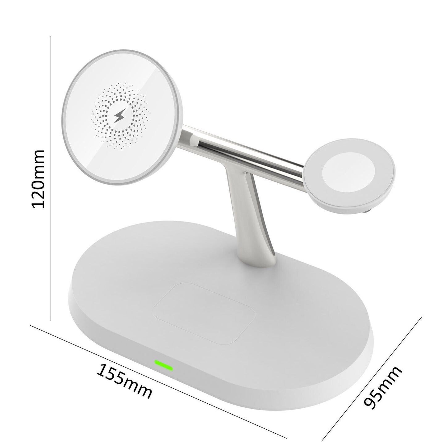 3in1 Magnetic Wireless Charger Stand For IWatch AirPod 15 14 13 16