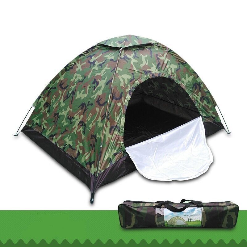 2-3 Man Automatic Instant Double Layer-Up Camping Tent Waterproof Outdoor