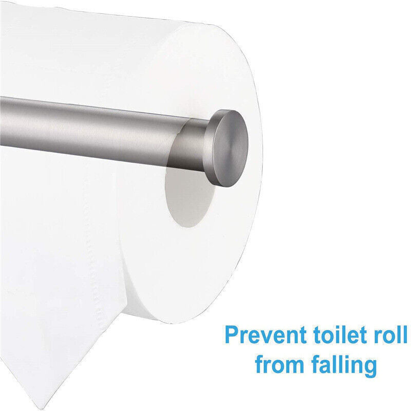Wall Mounted Toilet Roll Holder Tissue Paper Stand Bathroom Bar Square UK