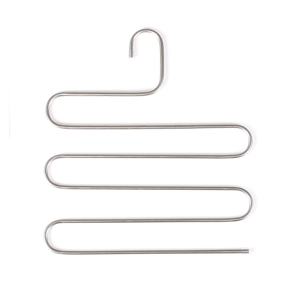 3pcs Clothes Pants Trouser Hanger Multi Layer Storage Closet Space Saver Organizer