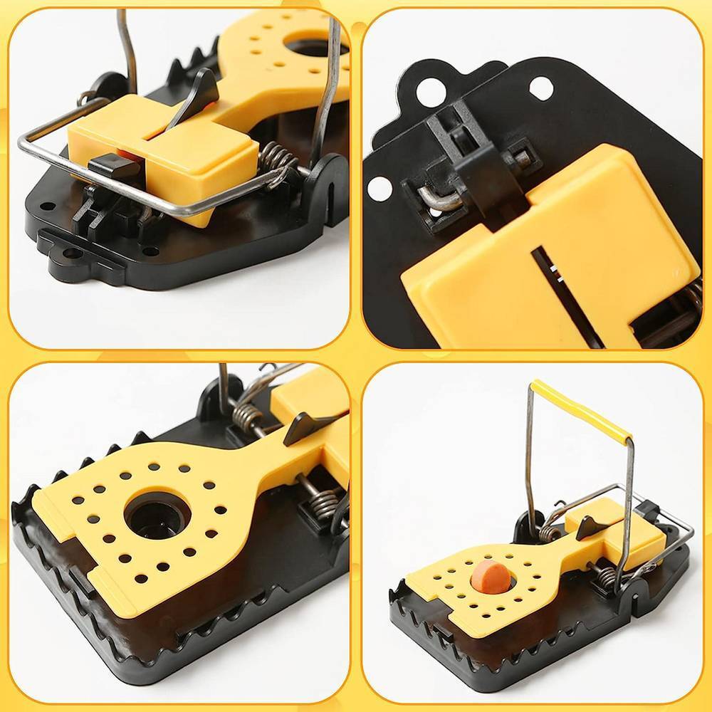 6 X Rat Catching Metal Traps Heavy Duty Snap Mousetrap Bait Pest Catcher UK