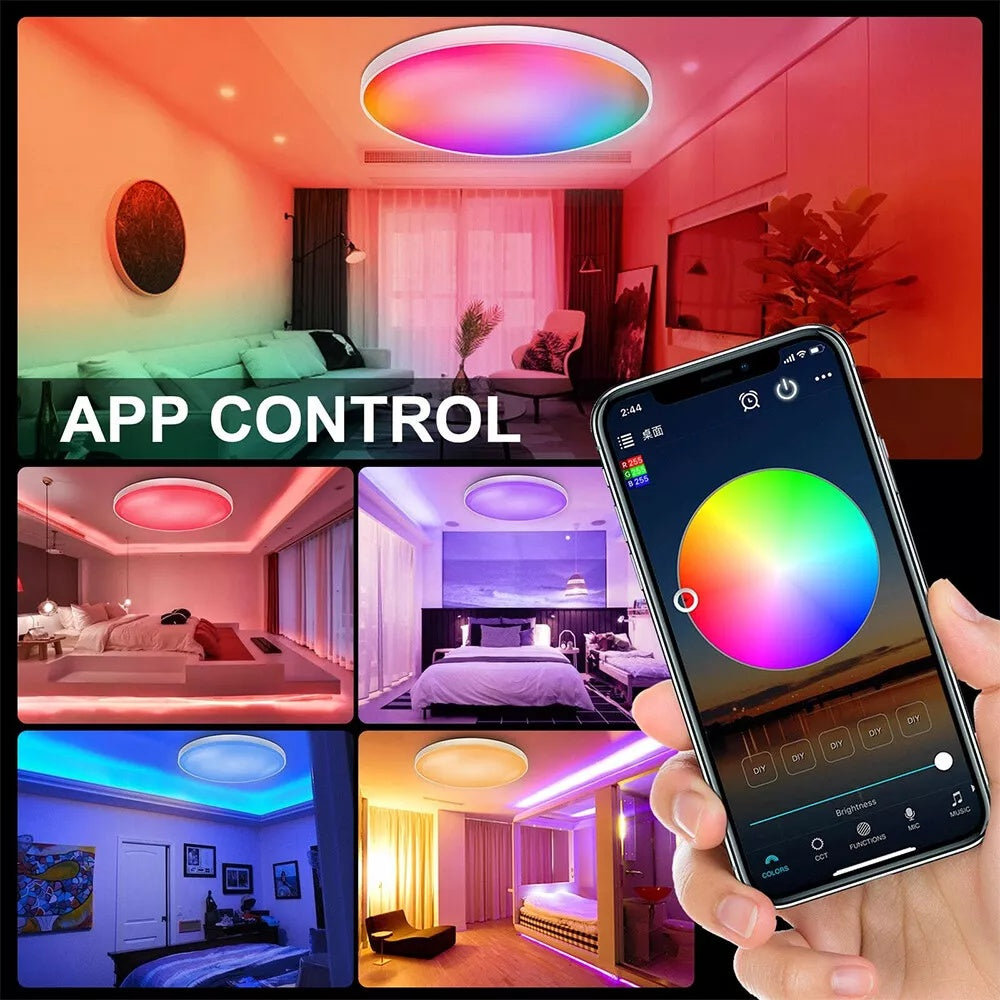 RGB LED Ceiling Light 28W Ceiling Lights With Remote Control Bathroom Lights