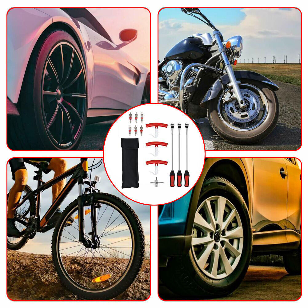 Tyre Levers Spoon Set Heavy Duty Car Bike Motorcycle Tire Changing Tool Kit UK